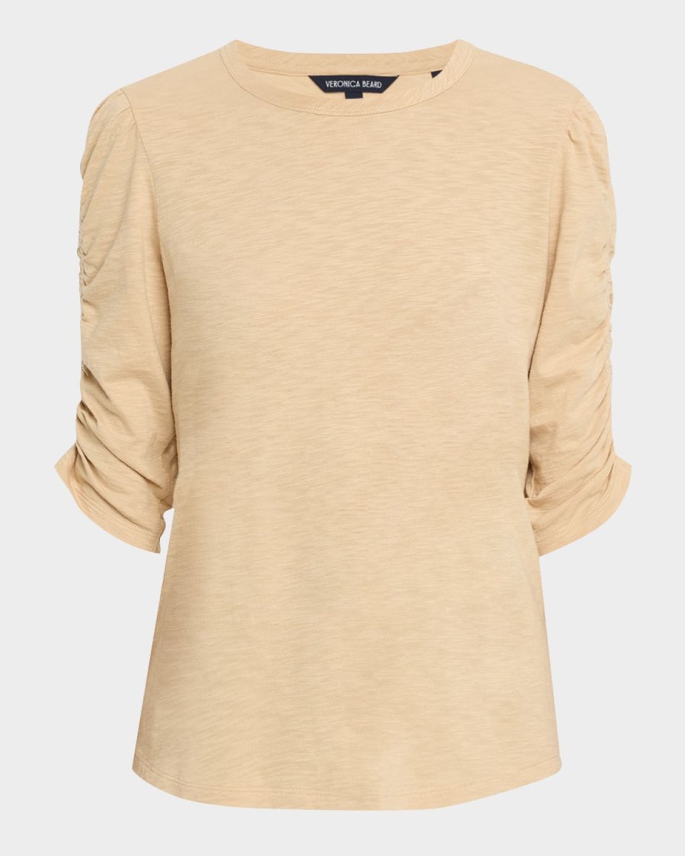 Waldorf Ruched-Sleeve Tee